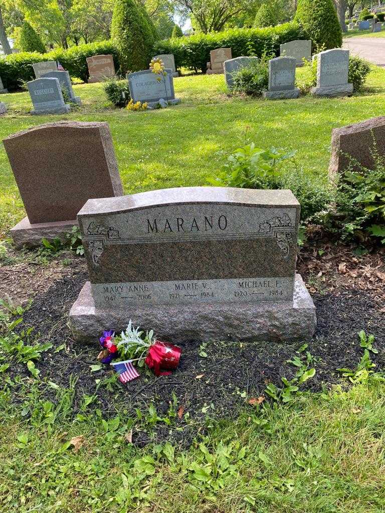 Marie V. Marano's grave. Photo 2