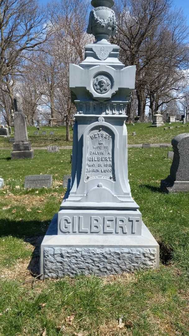 Betsey E. Gilbert's grave. Photo 3