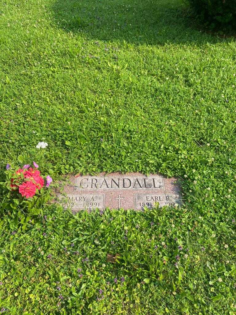 Mary A. Crandall's grave. Photo 2