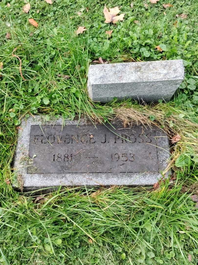 Florence J. Pross's grave. Photo 2