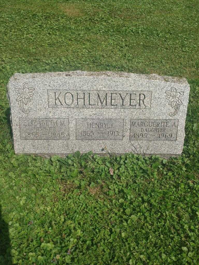 Elizabeth M. Kohlmeyer's grave. Photo 2