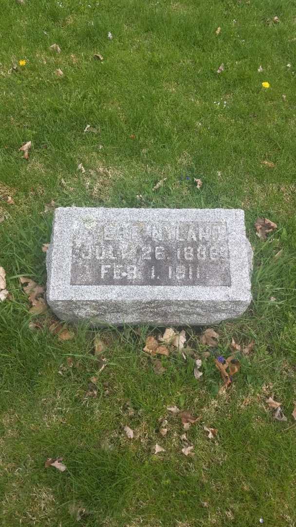 Evert Nyland's grave. Photo 2
