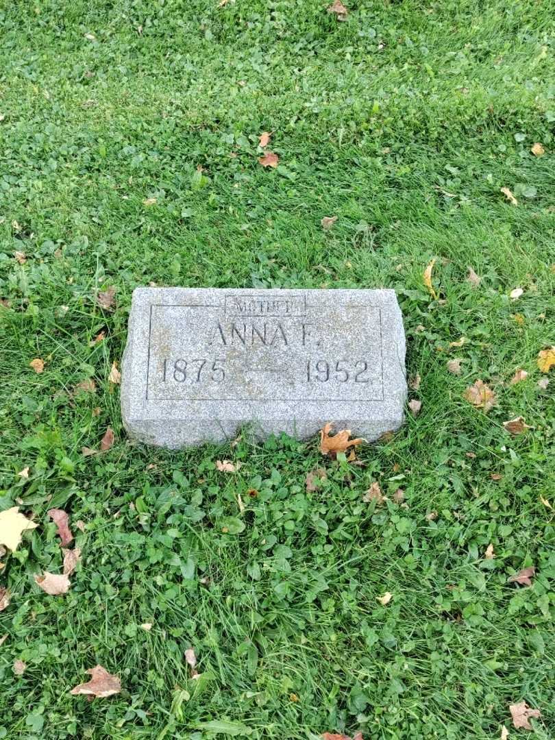 Anna F. Seibert's grave. Photo 2