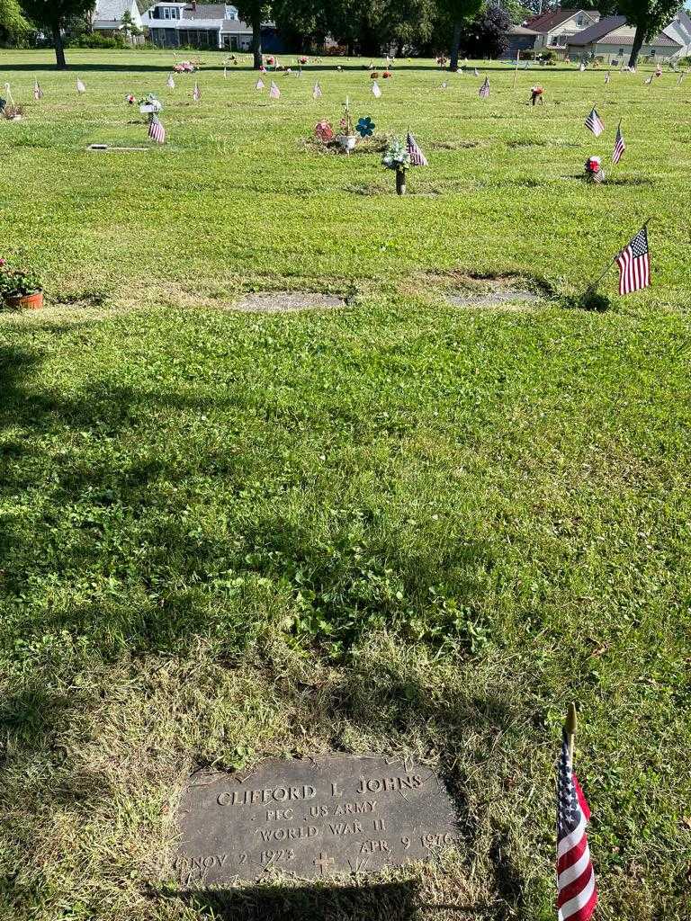 Clifford L. Johns's grave. Photo 2