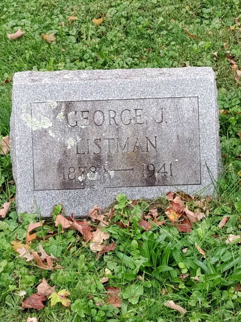 George J. Listman's grave. Photo 3