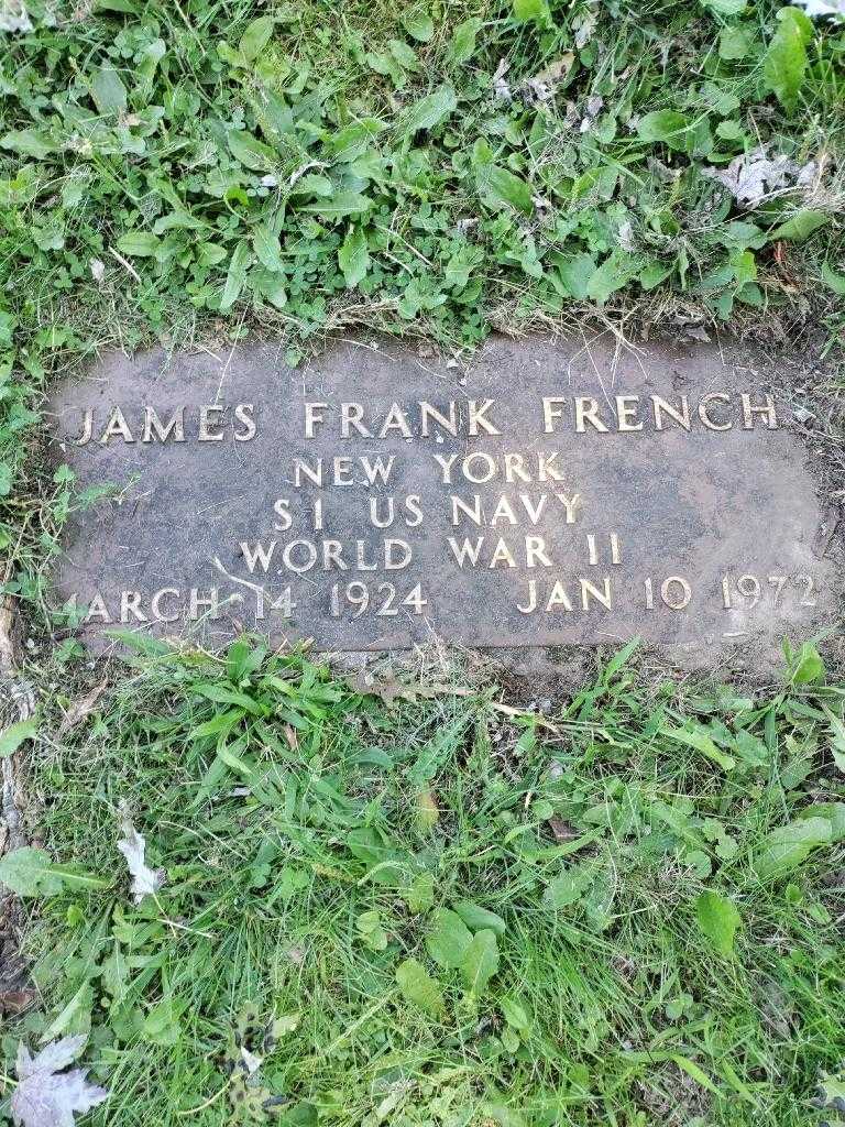 James Frank French Junior's grave. Photo 1