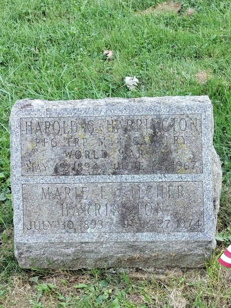 Harold G. Harrington's grave. Photo 3