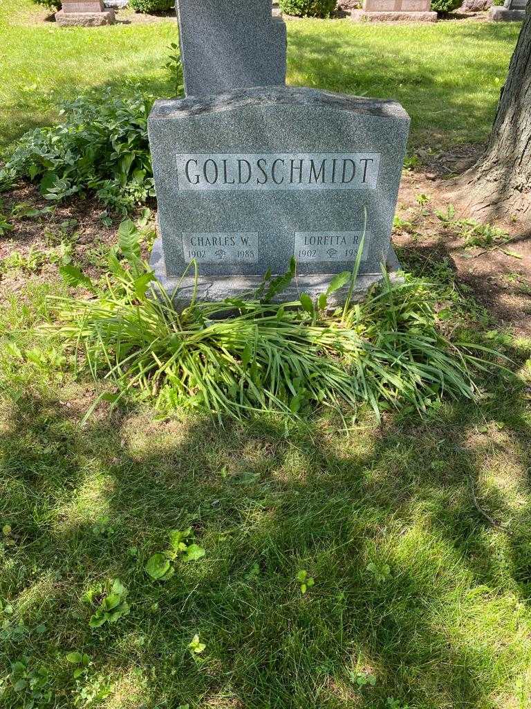 Charles W. Goldschmidt's grave. Photo 2