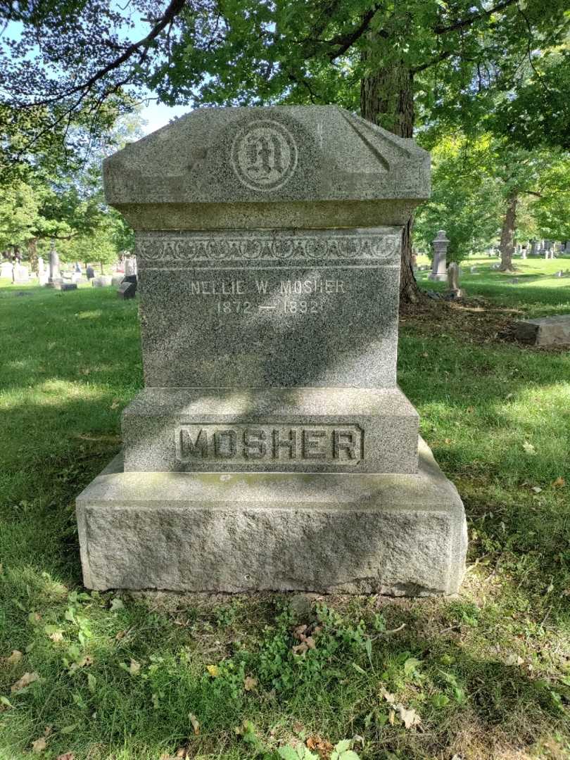 Nellie W. Mosher's grave. Photo 2