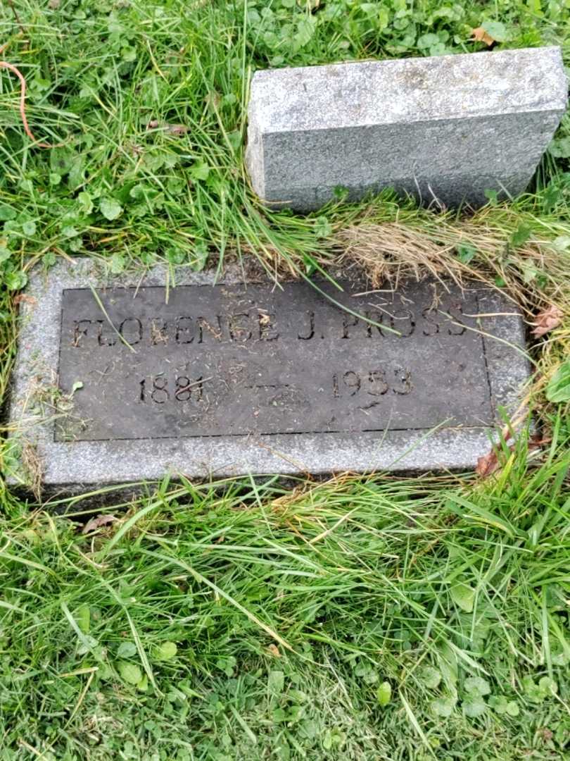 Florence J. Pross's grave. Photo 3