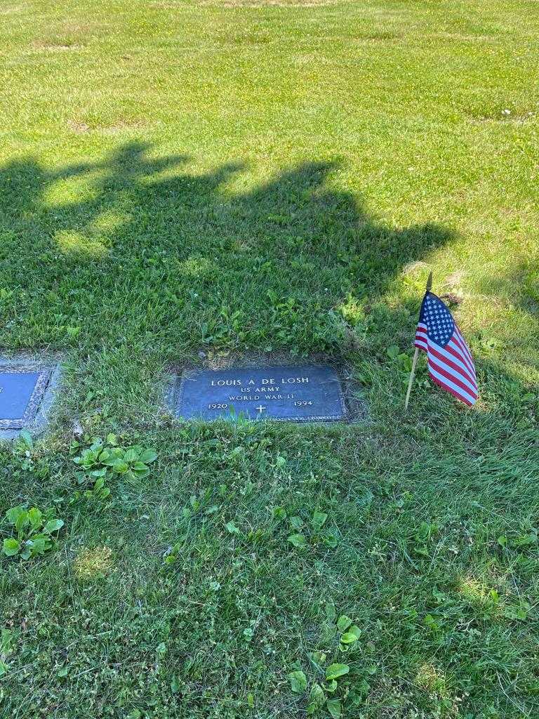 Louis A. DeLosh's grave. Photo 2