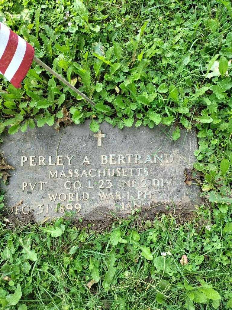 Perley A. Bertrand's grave. Photo 3