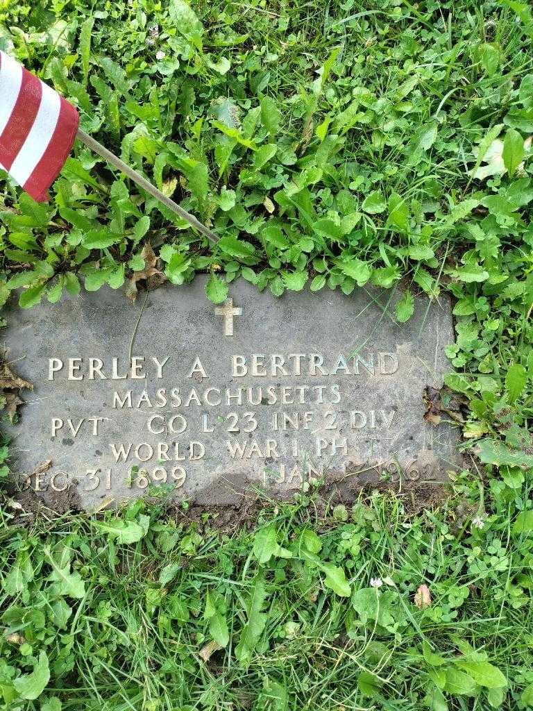 Perley A. Bertrand's grave. Photo 2