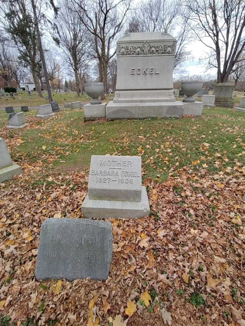 Barbara Eckel's grave. Photo 1