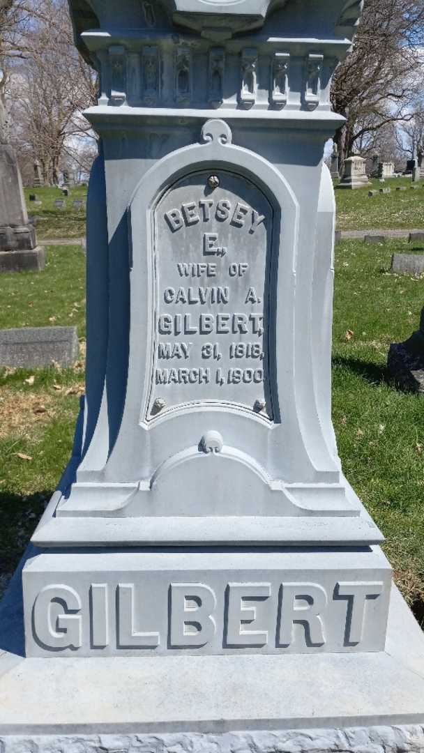 Betsey E. Gilbert's grave. Photo 4
