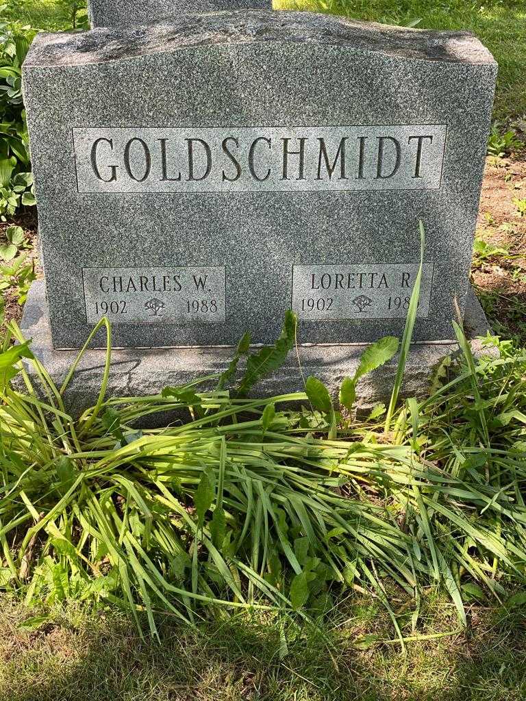 Charles W. Goldschmidt's grave. Photo 3