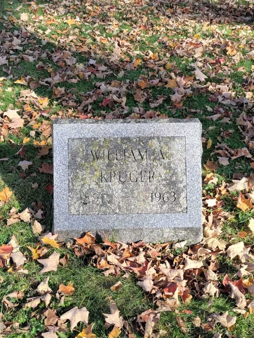 William A. Kruger's grave. Photo 3