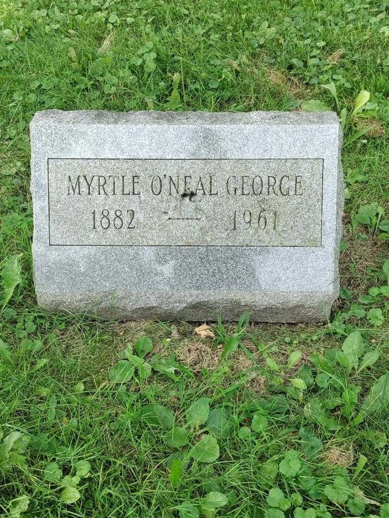Myrtle O'Neal George's grave. Photo 3