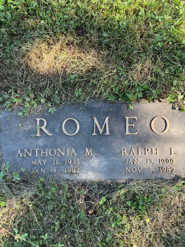 Ralph L. Romeo's grave. Photo 1