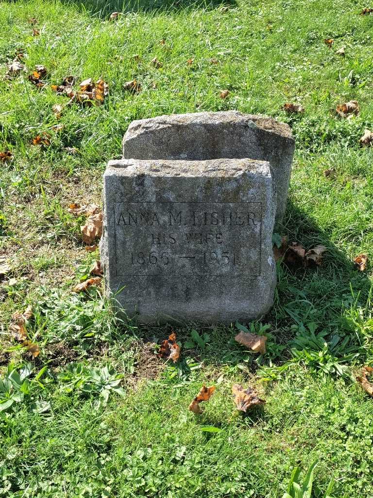 Anna M. Fisher's grave. Photo 2