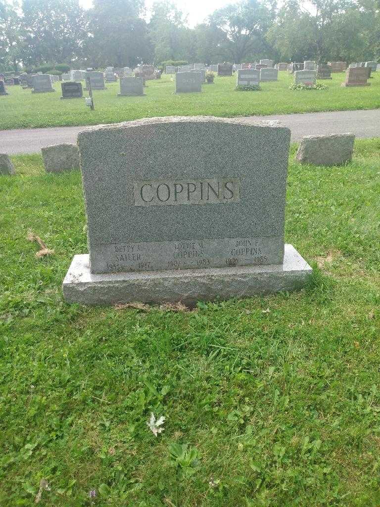 Delia M. Coppins's grave. Photo 3