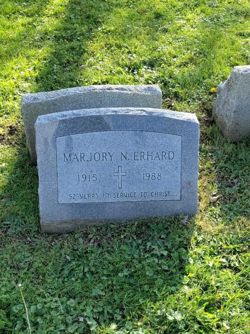 Marjory N. Erhard's grave. Photo 3