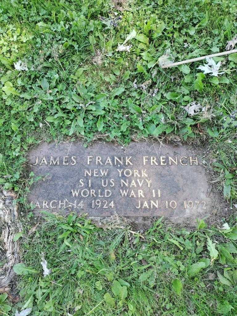 James Frank French Junior's grave. Photo 2