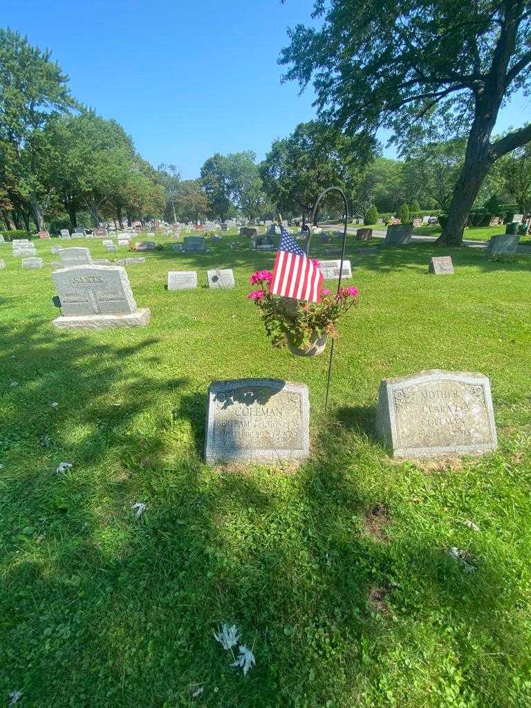 Bertram T. Coleman's grave. Photo 1
