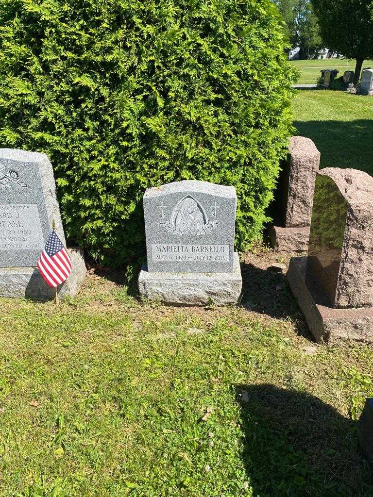 Marietta Barnello's grave. Photo 2