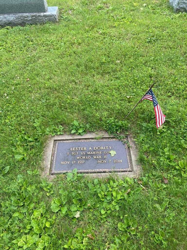 Lester A. Dority's grave. Photo 2