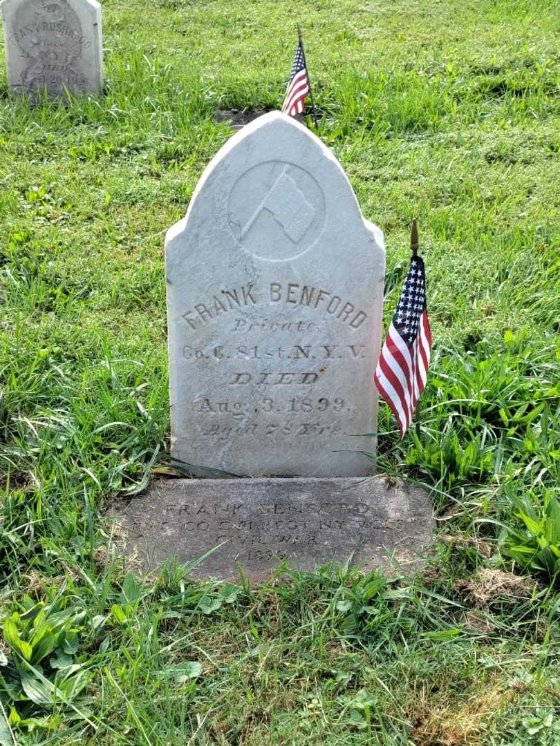 Frank Benford's grave. Photo 2