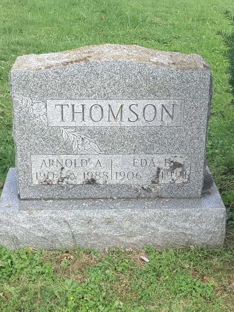 Arnold A. Thomson's grave. Photo 3