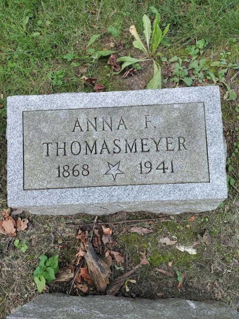 Anna F. Thomasmeyer's grave. Photo 3