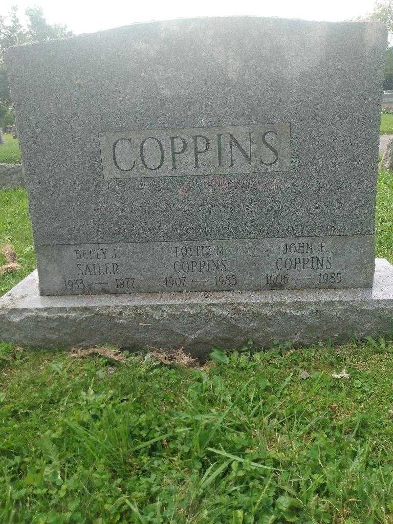 Lottie M. Coppins's grave. Photo 2