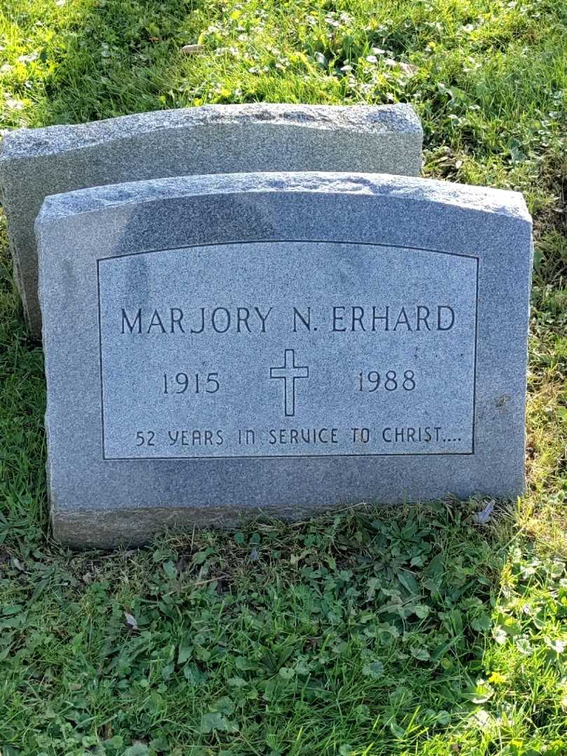 Marjory N. Erhard's grave. Photo 4