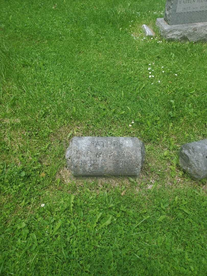 Philip Haskins's grave. Photo 2