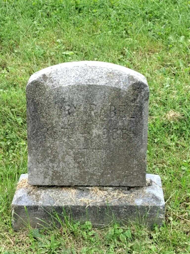 Mary G. Rabee's grave. Photo 3