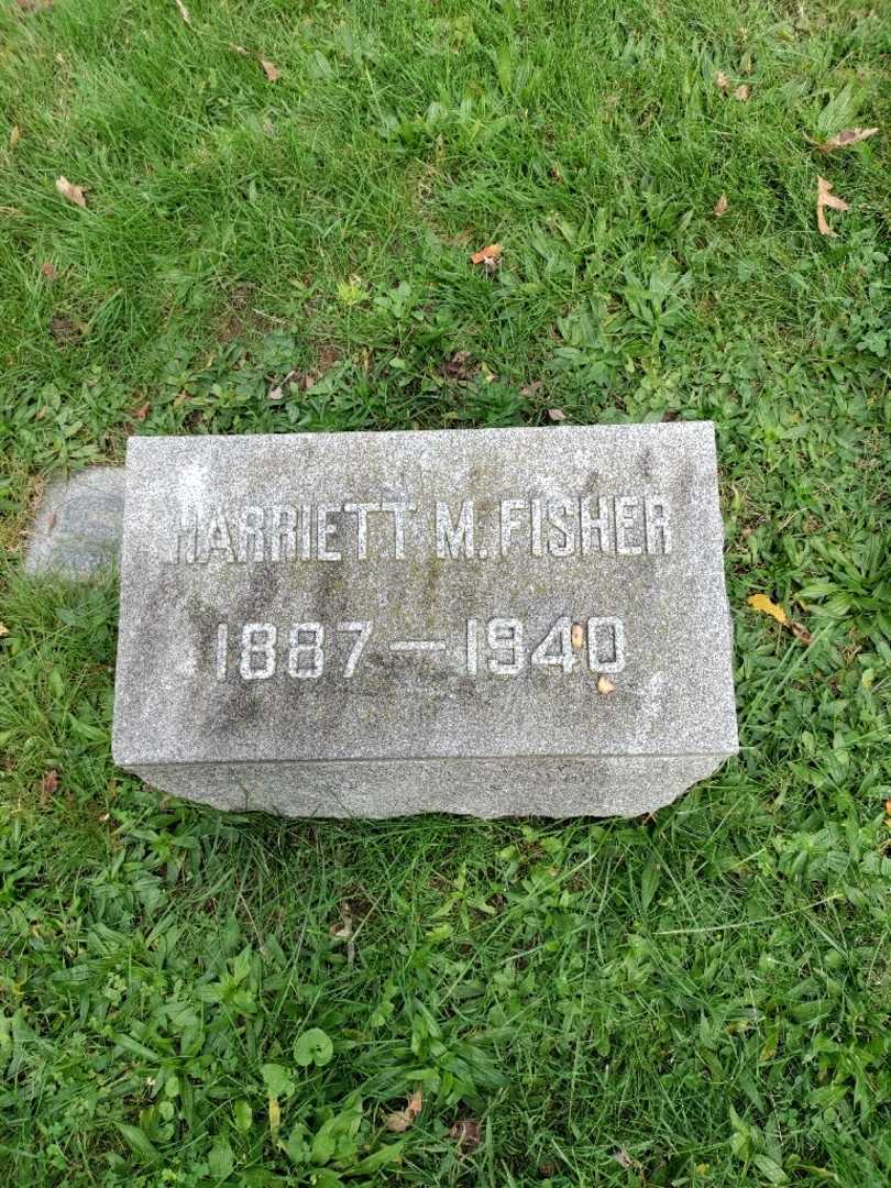 Harriett M. Fisher's grave. Photo 3