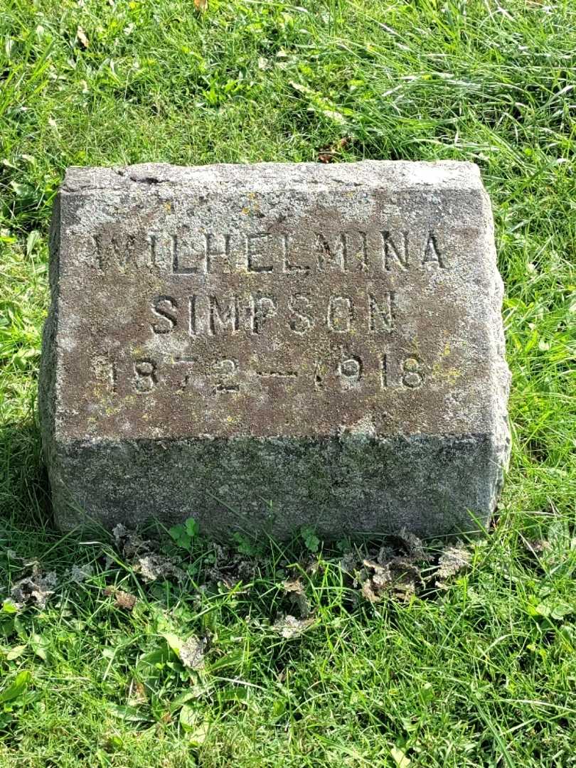 Wilhelmina C. Simpson's grave. Photo 3