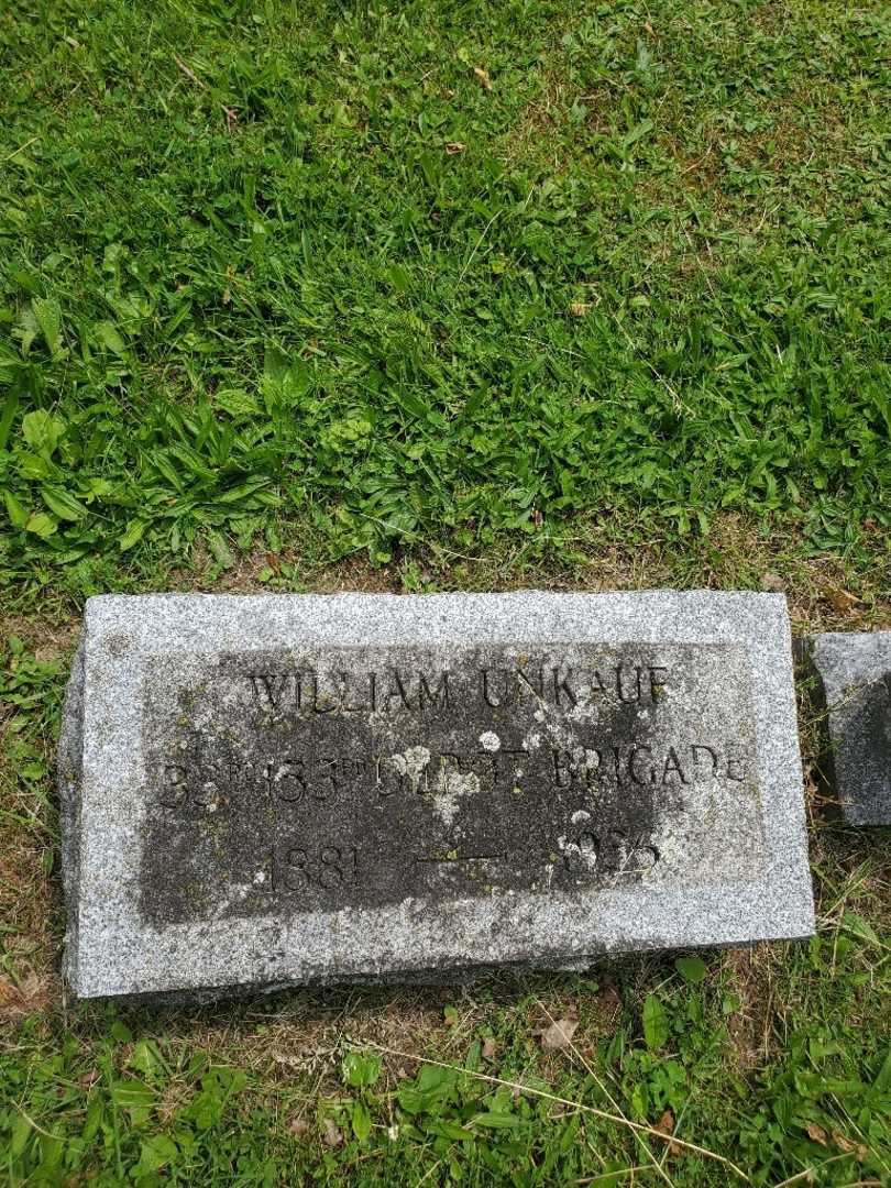 William Unkauf's grave. Photo 3