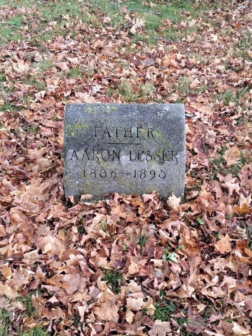 Aaron Lesser's grave. Photo 2