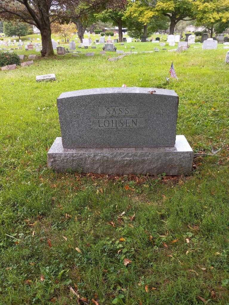 Joseph A. Lohsen's grave. Photo 1