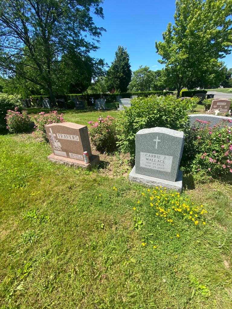 Carrie J. Wallace's grave. Photo 1