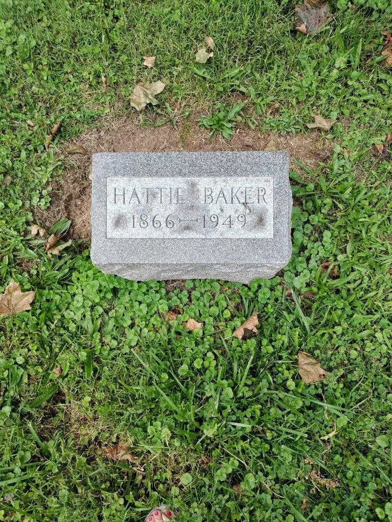 Hattie Baker's grave. Photo 2