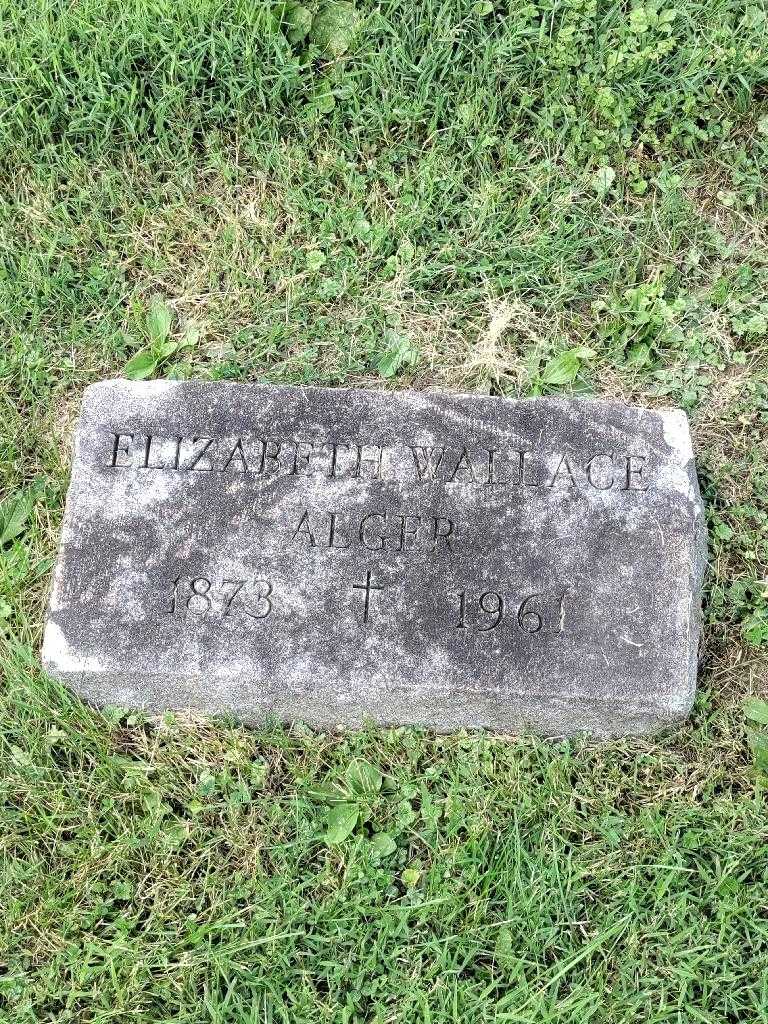 Elizabeth Wallace Alger's grave. Photo 2