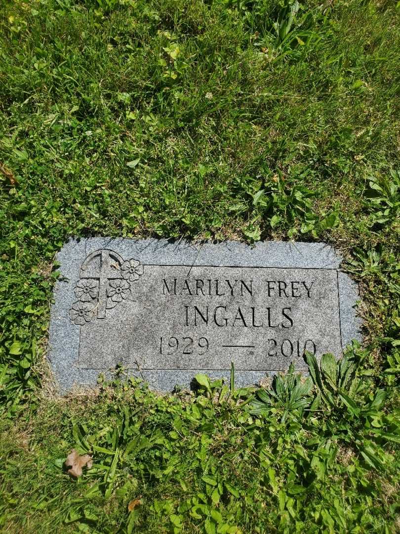 Marilyn Ingalls Frey's grave. Photo 3