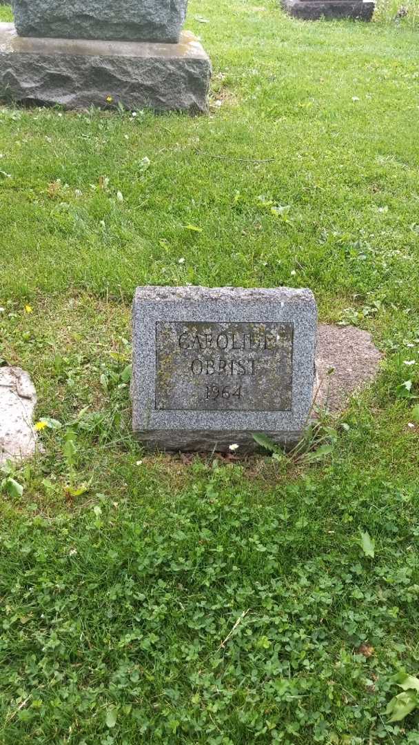 Caroline Obrist's grave. Photo 3