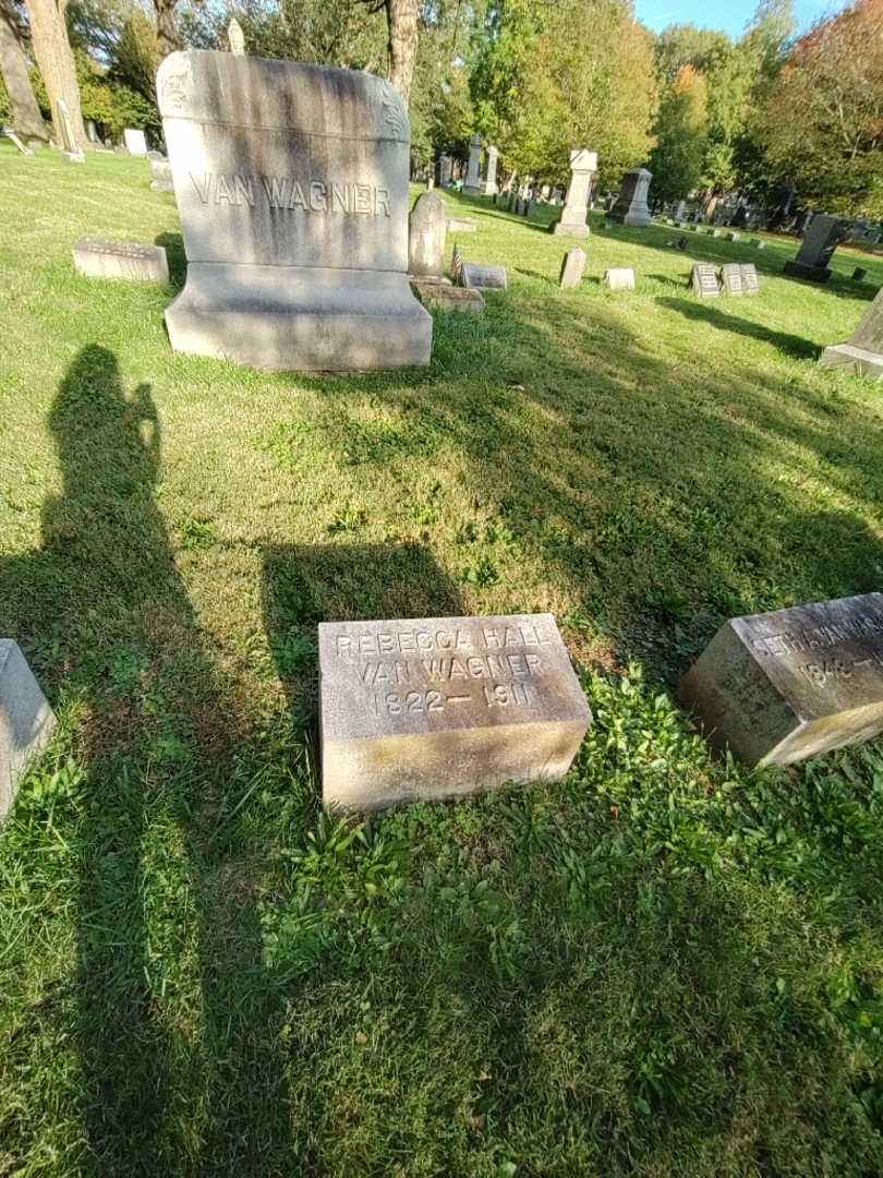 Rebecca Hall Van Wagner's grave. Photo 1