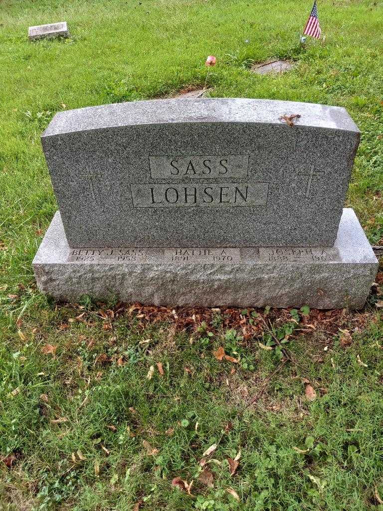 Joseph A. Lohsen's grave. Photo 2