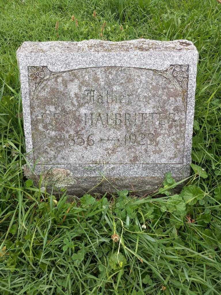 George Halbritter's grave. Photo 1